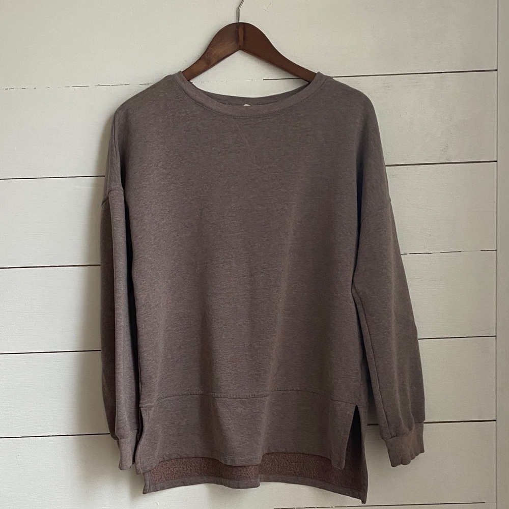 Universal Thread Women's Brown Tunic Sweatshirt